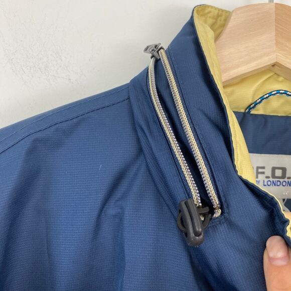 F.O.G. By London Fog Windbreaker Jacket Navy Men's M Gorpcore Classic Preppy - Picture 4 of 7